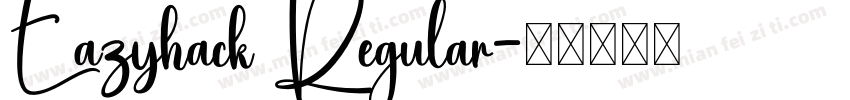 Eazyhack Regular字体转换